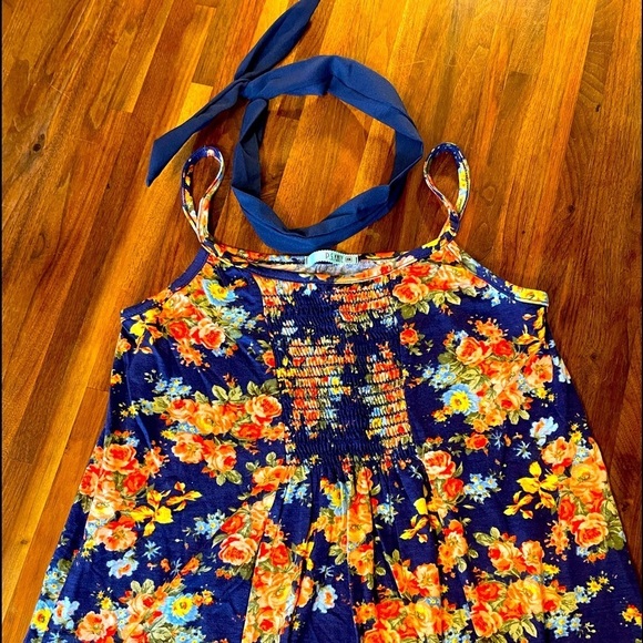 Floral Smocked Tank w/ Metal Headband - BRAND NEW - Picture 2 of 5